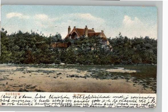 Bussum De Maerl st 1912, Verzamelen, Ansichtkaarten | Nederland, Gelopen, Noord-Holland, Voor 1920, Verzenden