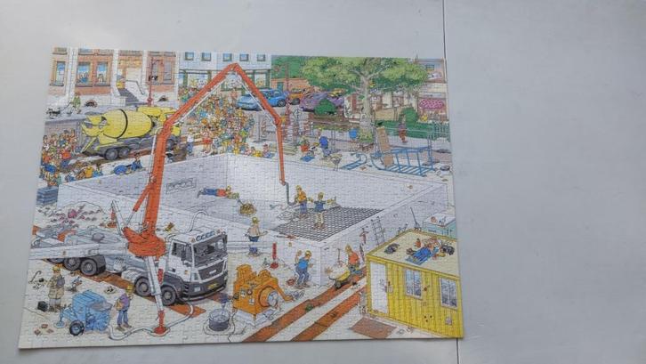 Jan van Haasteren - Bijna klaar, Hobby en Vrije tijd, Denksport en Puzzels, Zo goed als nieuw, Legpuzzel, 500 t/m 1500 stukjes