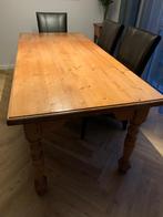 Massief grenen eetkamertafel 200x90x80, Huis en Inrichting, Tafels | Eettafels, Ophalen, 200 cm of meer, 50 tot 100 cm, Zo goed als nieuw