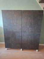 Ikea Besta kast met Kallviken betonlook deuren, Ophalen, 100 tot 150 cm, Zo goed als nieuw, Minder dan 150 cm