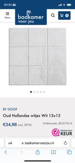 Oud Hollandse witjes 13x13 (1m2), Doe-het-zelf en Verbouw, Nieuw, Minder dan 5 m², Wandtegels, Ophalen