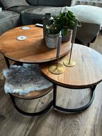 Goossens Salontafel - Stijlvol & Uniek!, Huis en Inrichting, Tafels | Salontafels, 100 tot 150 cm, Rond, Zo goed als nieuw, Metaal