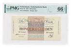 Nederland 100 Gulden 1945 Geldzuivering PMG66 EPQ, Ophalen of Verzenden, 100 gulden, Los biljet