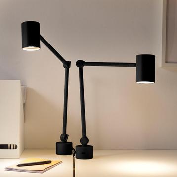 NYMÅNE Ikea bureaulamp zwart 2 stuks beschikbaar voor biedingen