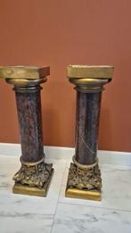 Antieke sokkels / zuilen, Huis en Inrichting, Woonaccessoires | Zuilen en Pilaren, Ophalen, Gebruikt