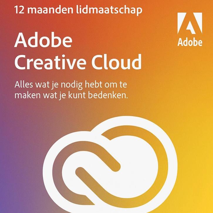 Adobe Creative Cloud (1 jaar) - Factuur icl BTW en Garantie!, Computers en Software, Ontwerp- en Bewerkingssoftware, Nieuw, MacOS