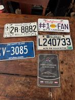 4 oude kentekenplaten en porche parade plaat, Verzamelen, Ophalen of Verzenden, Auto's