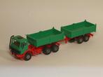 Kibri 14039 Mercedes Benz kipper en aanhanger, Hobby en Vrije tijd, Modelauto's | 1:87, Verzenden, Zo goed als nieuw, Bus of Vrachtwagen