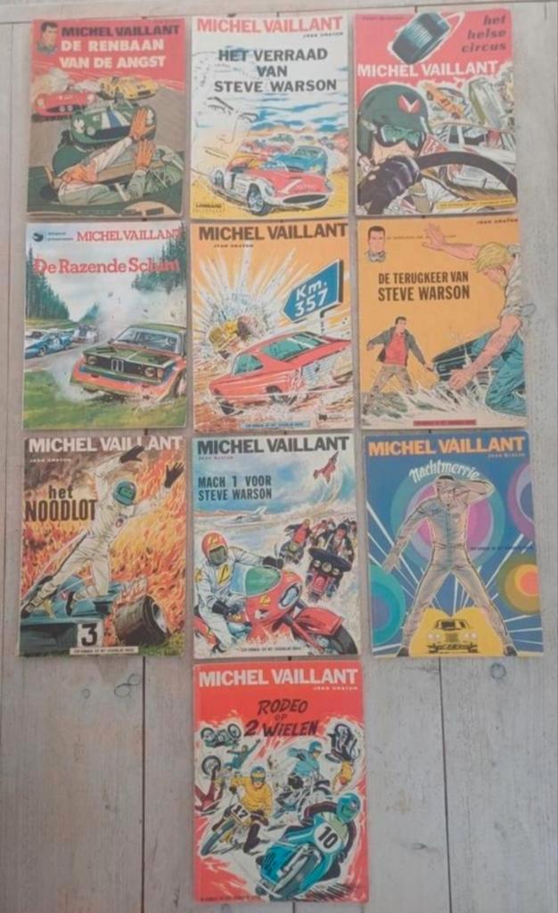 Vintage Michel Vaillant stripbundel (23 stuks) - ('70 - '85), Boeken, Stripboeken, Gelezen, Meerdere stripboeken, Ophalen of Verzenden