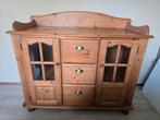 Oude Grenen Commode met Glazen Deuren, Ophalen, Gebruikt