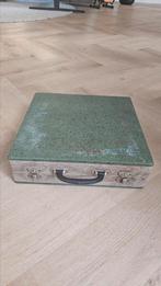 Vintage groene LP koffer, Ophalen of Verzenden, Gebruikt
