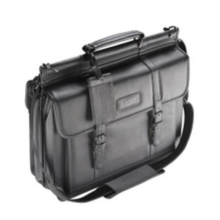 Targus Premier Leather Deluxe 15.4" Black, Computers en Software, Laptoptassen, Gebruikt, Aktetas, 16 inch, Ophalen of Verzenden