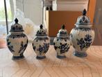 4 delfts blauwe vazen, Antiek en Kunst, Ophalen