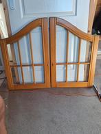 Grenen kastdeurtjes, Huis en Inrichting, Kasten | Vitrinekasten, Ophalen, 50 tot 100 cm, Glas, Minder dan 100 cm