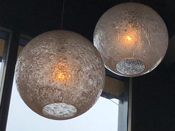 Glazen hanglamp bol vintage 1960 beschikbaar voor biedingen
