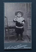 Carte de Visite - Jongen met hoed - Utrecht, Verzamelen, Gebruikt, Verzenden, Foto, Voor 1940