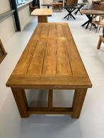 Massief tiekhout tuintafel, Ophalen of Verzenden, Zo goed als nieuw, Rechthoekig, Hout