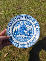 Delfts Blauw Herdenkingsbord Maastricht Bevrijding 1944, Antiek en Kunst, Ophalen of Verzenden