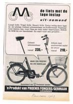 Phoenix-Fongers-Germaan - Advertentie uit Tijdschrift 1967, Verzamelen, Merken en Reclamevoorwerpen, Verzenden, Gebruikt, Overige typen