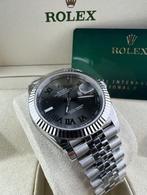 Rolex Date just Wimbledon, Ophalen of Verzenden, Waterdicht, Nieuw, Zilver
