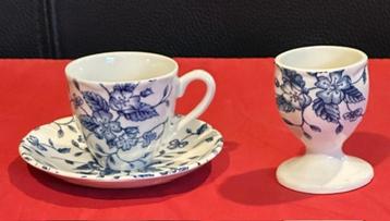 Grindley Bouquet, espresso kop en schotel + eierdop beschikbaar voor biedingen