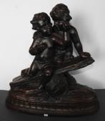 Beeld Twee kinderen, Antiek en Kunst, Kunst | Beelden en Houtsnijwerken, Ophalen