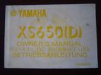 Yamaha XS650 D 1977 motorcycle owner's manual XS 650, Ophalen of Verzenden, Yamaha