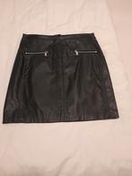 Z.g.a.n. nep leren rok van H&M maat 36, Ophalen, HM, Zwart, Zo goed als nieuw