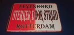 Feyenoord Wandbord - Sterker Door Strijd - 30x20 cm, Ophalen of Verzenden, Nieuw, Feyenoord, Overige typen