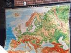 schoolkaart Europa, Antiek en Kunst, Antiek | Schoolplaten, Natuur en Biologie, Ophalen