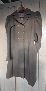 Vintage elegante damesmantel, Kleding | Dames, Ophalen of Verzenden, Zo goed als nieuw, Maat 38/40 (M), Groen