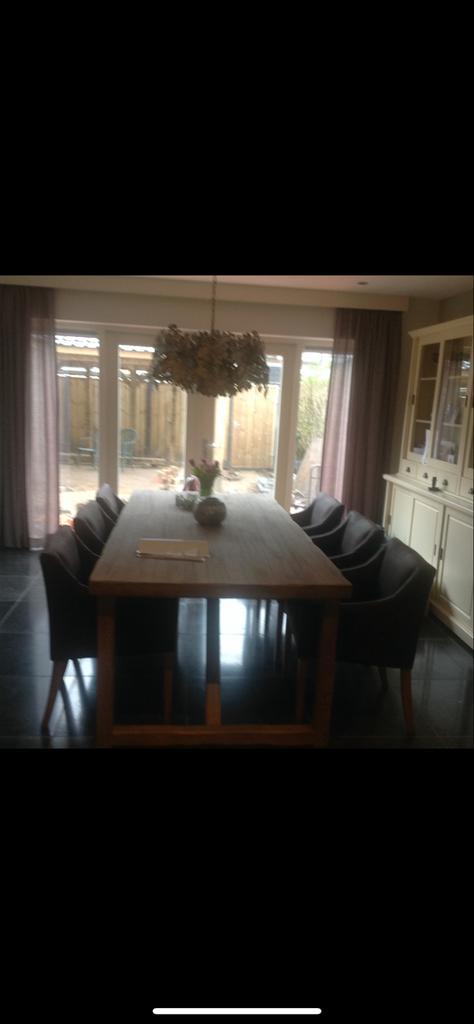 Savile Row Eetkamerstoelen met Tafel, Huis en Inrichting, Tafels | Eettafels, Zo goed als nieuw, 100 tot 150 cm, 200 cm of meer