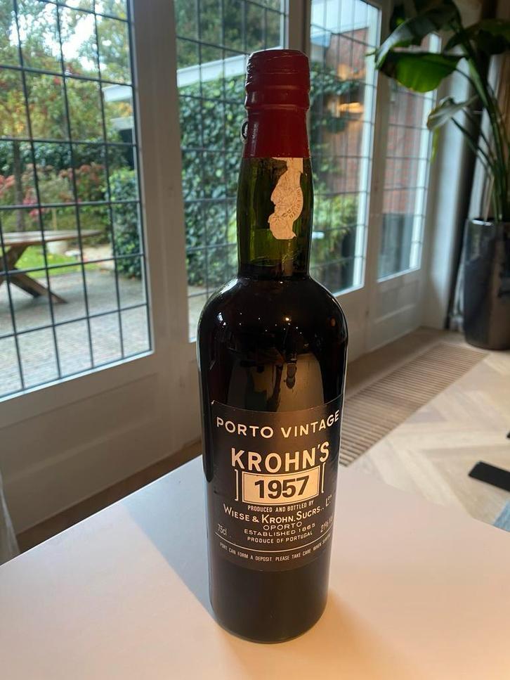 Krohn's Vintage Port 1957, Verzamelen, Wijnen, Gebruikt, Port, Overige gebieden, Vol, Ophalen