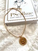 Ketting met initialen hanger van PS CALL ME, Ophalen of Verzenden, Zo goed als nieuw, Goud, Verstelbaar