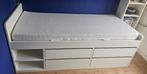 Ikea Släkt bedframe + foammatras 90x200cm, Huis en Inrichting, Slaapkamer | Bedden, Ophalen, 90 cm, Eenpersoons, Wit