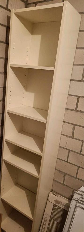Witte Ikea Billy boekenkast - 200x40cm - afbeelding 1