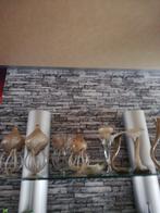 Murano glaswerk 9 stuks bruin geel, Ophalen