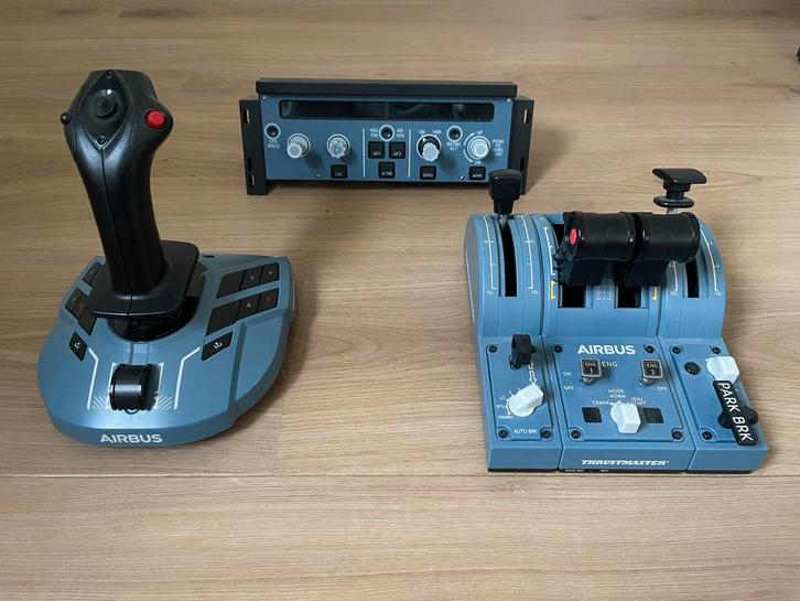 Airbus Joystick & Throttle + Autopilot panel + Rudder pedals, Computers en Software, Joysticks, Zo goed als nieuw, Ophalen