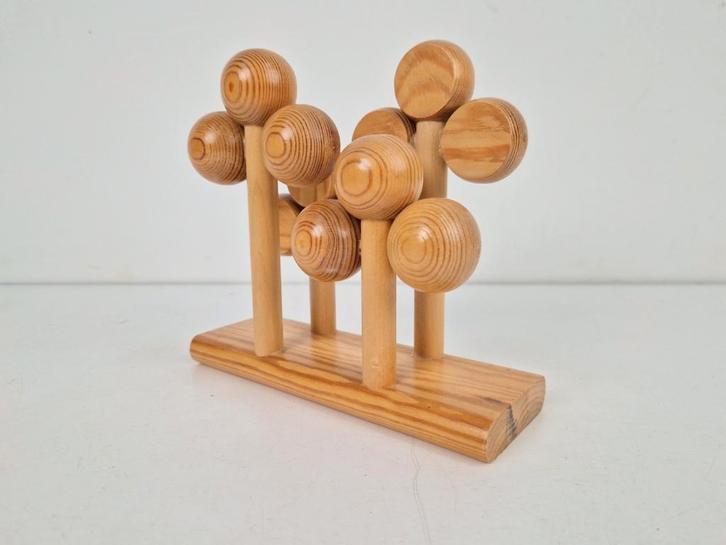 Aarikka servethouder brievenhouder pine Finland design '70, Huis en Inrichting, Woonaccessoires | Overige, Gebruikt, Ophalen of Verzenden