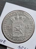 Rijksdaalder 1858 Willem 3, Postzegels en Munten, Munten | Nederland, Ophalen of Verzenden, Koning Willem III, 2½ gulden, Zilver