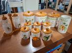 Voorraadpotten. Vintage. Jaren 70., Ophalen of Verzenden, Zo goed als nieuw, Overige materialen, Pot, Bus of Blik