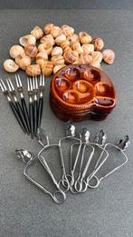 Escargots servies set compleet, Ophalen of Verzenden, Zo goed als nieuw, Overige stijlen, Schaal of Schalen