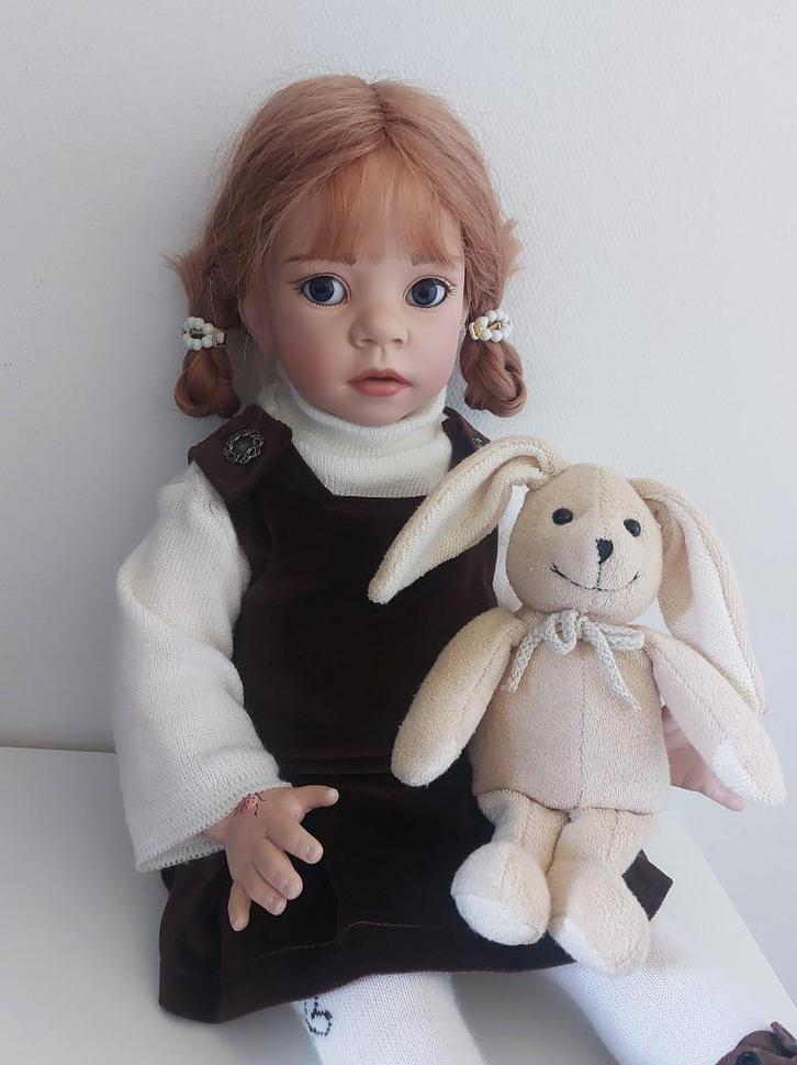 Kunstenaarspop Gianna van Elisabeth Lindner. Pop Gotz, Verzamelen, Poppen, Zo goed als nieuw, Pop, Levensecht of Reborn, Ophalen