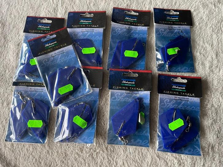 adv 55 / NIEUW set 9 pakjes grote loodlifters, Watersport en Boten, Hengelsport | Zeevissen, Nieuw, Overige typen, Ophalen of Verzenden