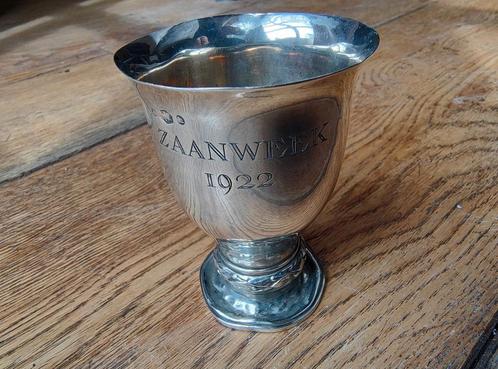 Antieke zilveren drinkbeker, Antiek en Kunst, Antiek | Goud en Zilver, Zilver, Ophalen of Verzenden