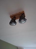 Mooie Plafondlamp met 2 Spots, Ophalen, Gebruikt, Metaal, Industrieel
