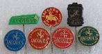 Jacques Chocolade Speldjes - Set van 7, Verzamelen, Ophalen of Verzenden, Gebruikt, Merk, Speldje of Pin