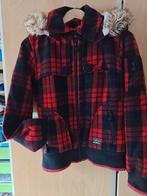 Bjorn Borg jack mt M rood-zwart geblokt als nieuw, Kleding | Dames, Jassen | Winter, Maat 38/40 (M), Ophalen of Verzenden, Zo goed als nieuw