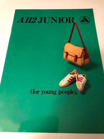 Folder Autobianchi A112 JUNIOR beschikbaar voor biedingen