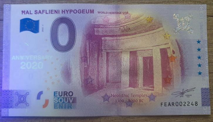 0 euro biljetten Anniversary Edition, Postzegels en Munten, Bankbiljetten | Europa | Eurobiljetten, Los biljet, Overige landen